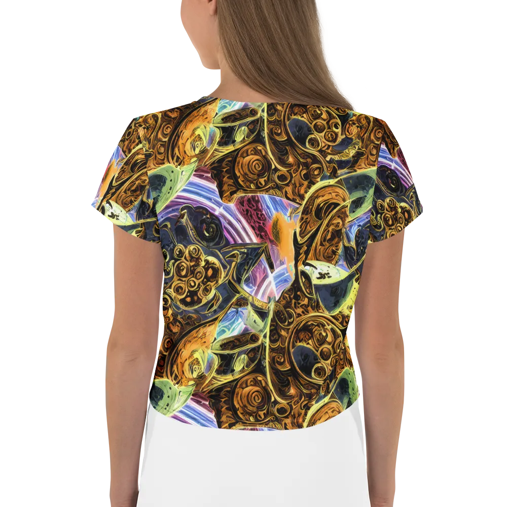 Aurum Rapture on Crop Tee — Back