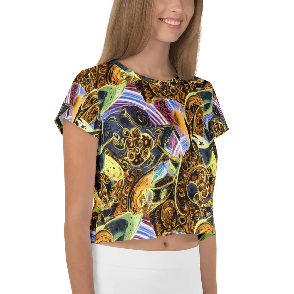 Aurum Rapture on Crop Tee — Right