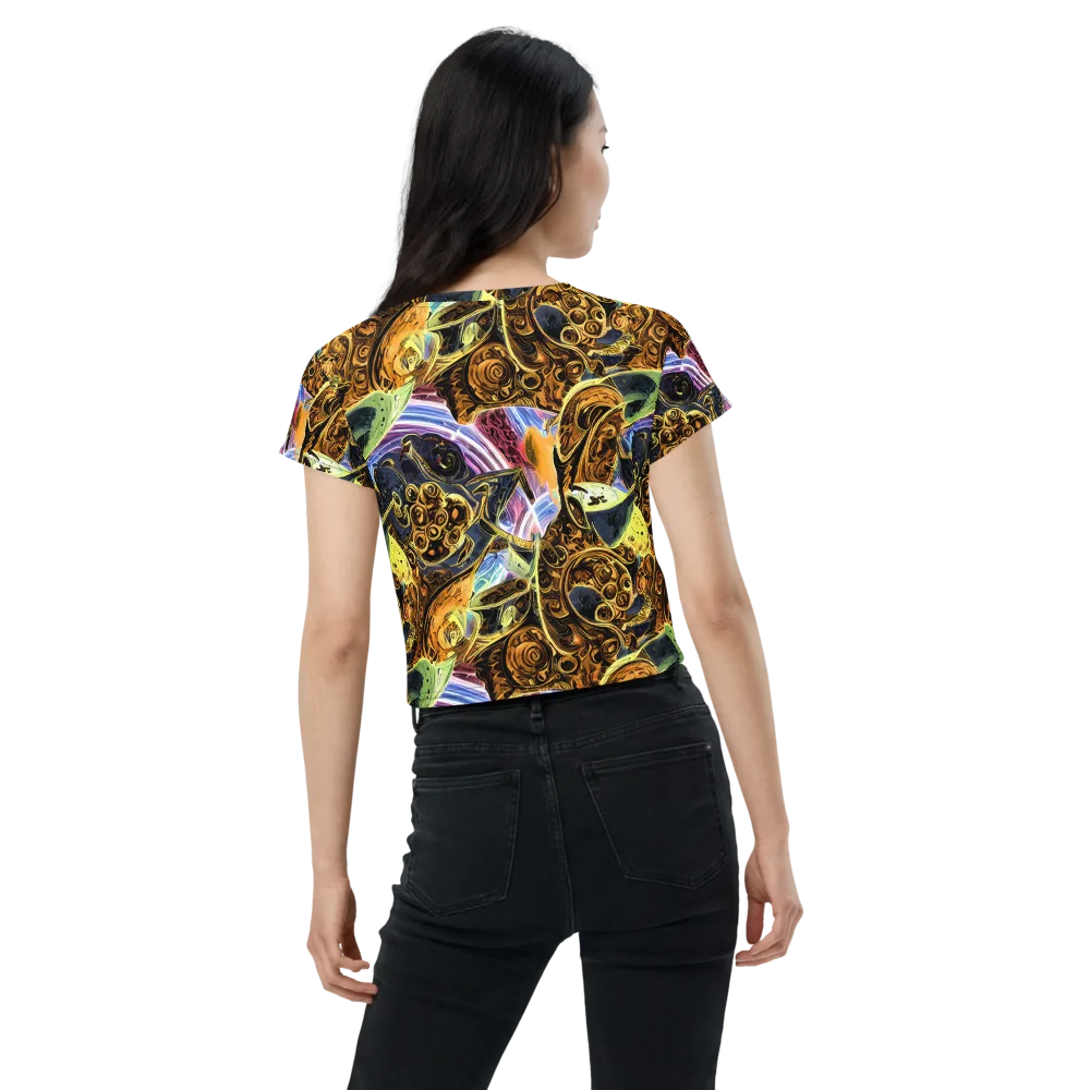 Aurum Rapture on Crop Tee — Back