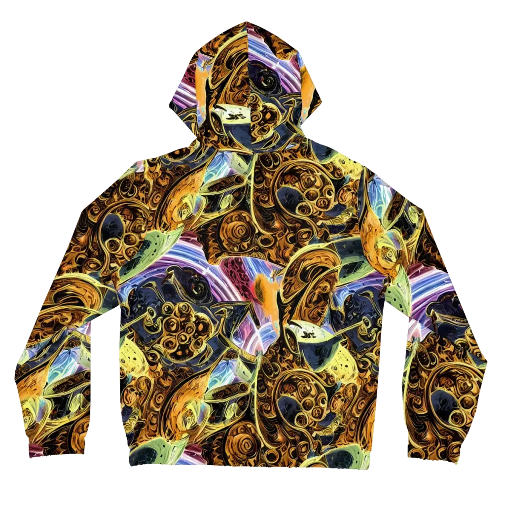 Aurum Rapture on Women's Full-Zip Hoodie — Back