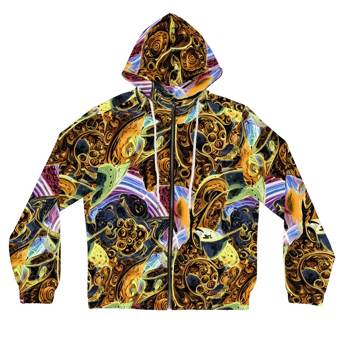 Aurum Rapture on Women's Full-Zip Hoodie — Front