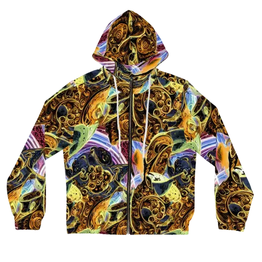 Aurum Rapture on a Women's Full-Zip Hoodie