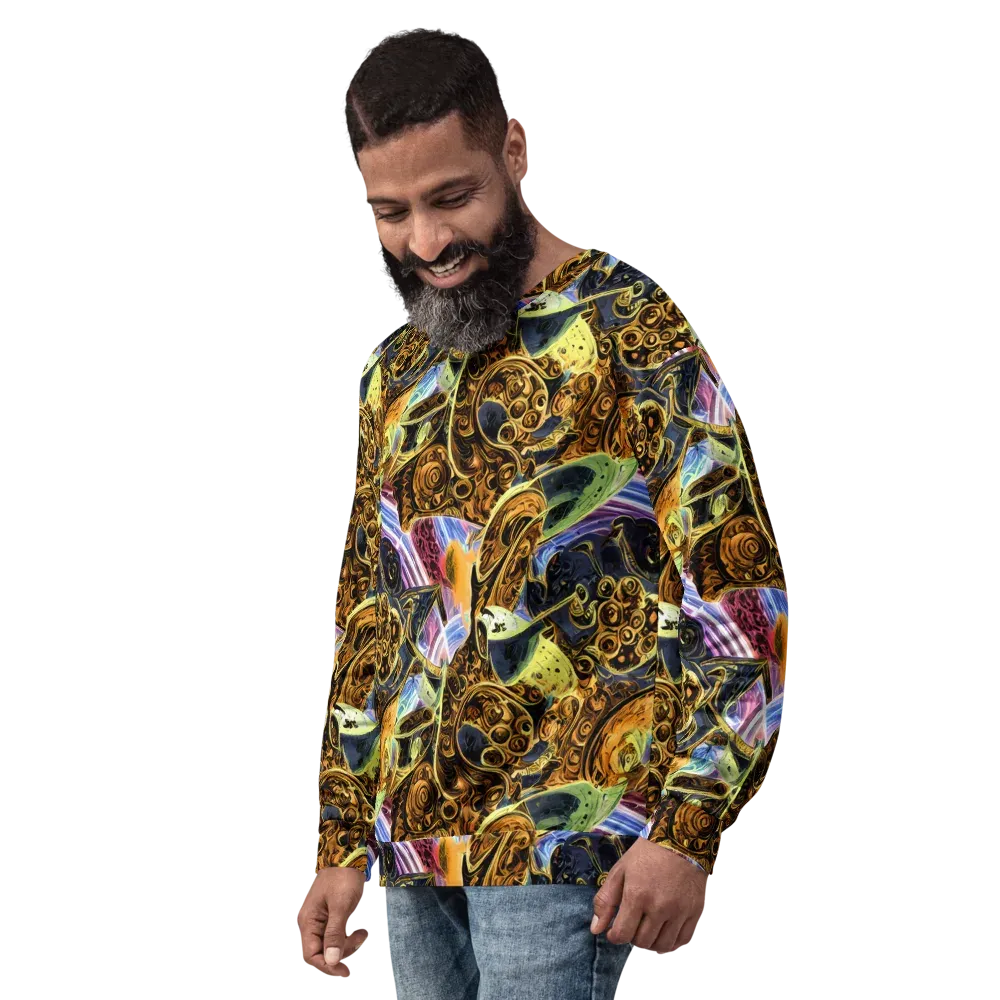 Aurum Rapture on Sweatshirt — Left Front