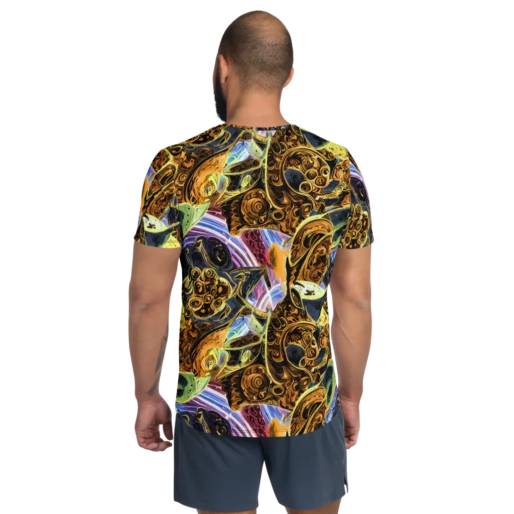 Aurum Rapture on Men's Athletic T-Shirt — Back