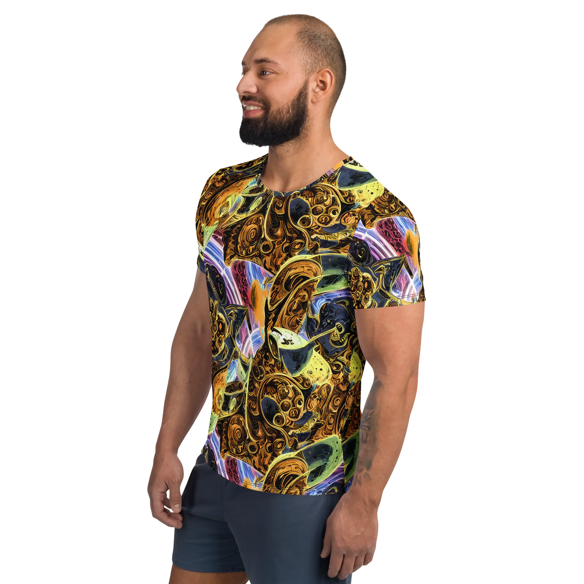 Aurum Rapture on Men's Athletic T-Shirt — Left