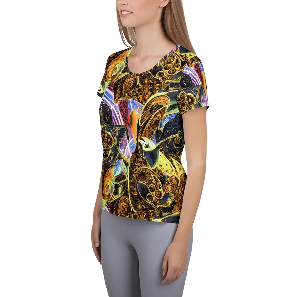 Aurum Rapture on Women's Athletic T-Shirt — Left