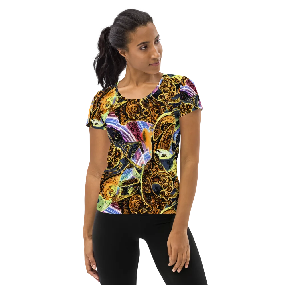 Aurum Rapture on Women's Athletic T-Shirt — Front