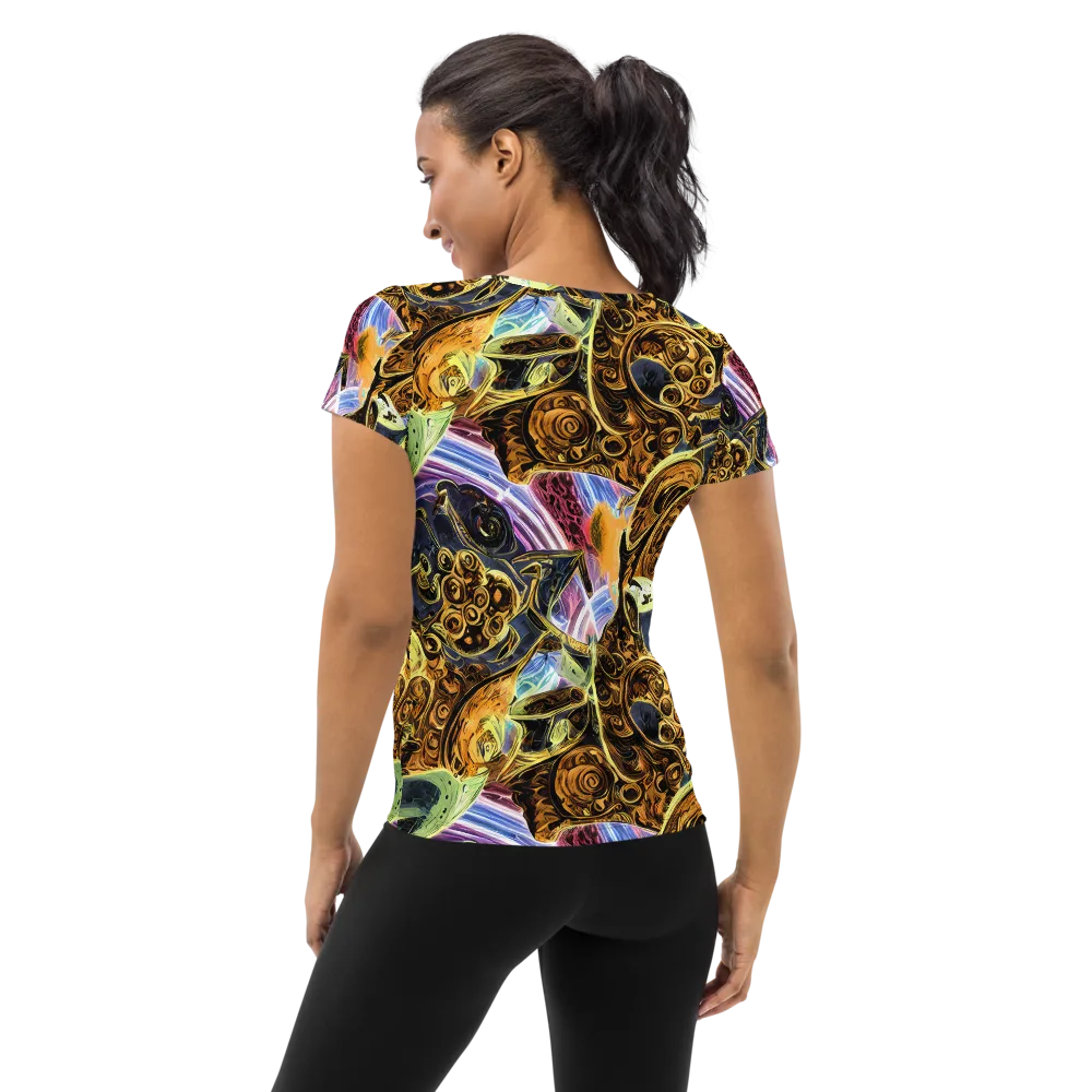 Aurum Rapture on Women's Athletic T-Shirt — Back