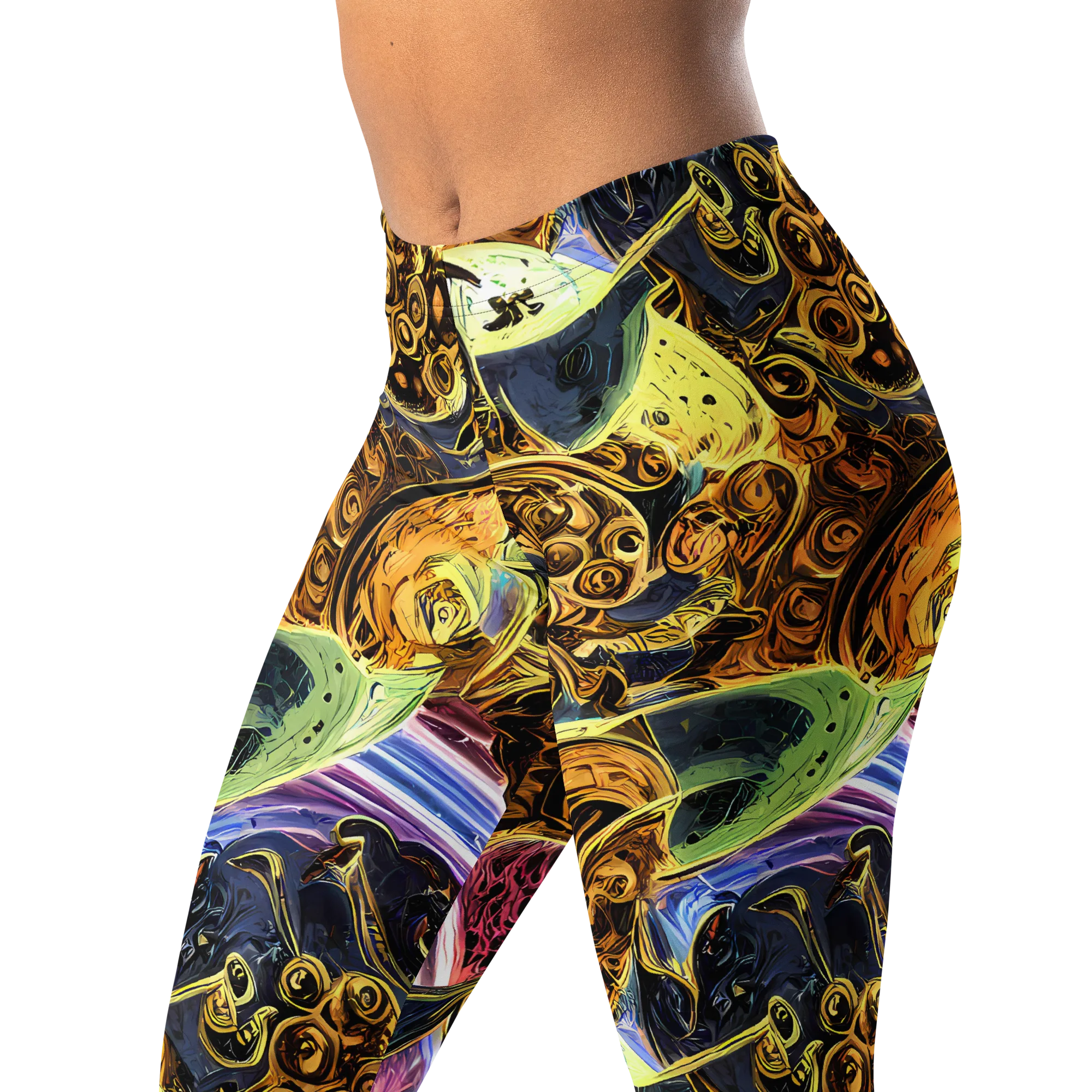 Aurum Rapture on Leggings — Left Front