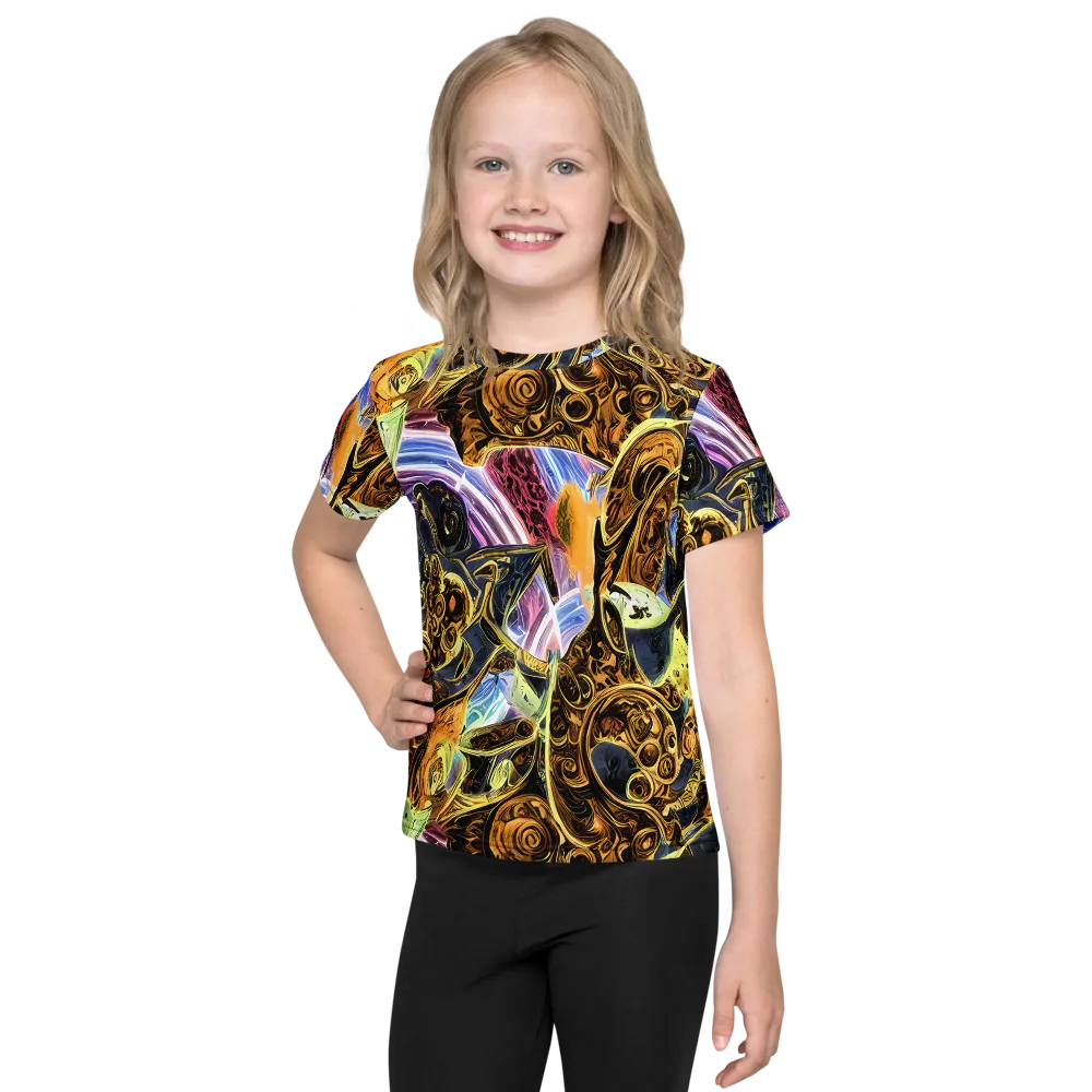 Aurum Rapture on Kids Crew Neck T-Shirt — Front
