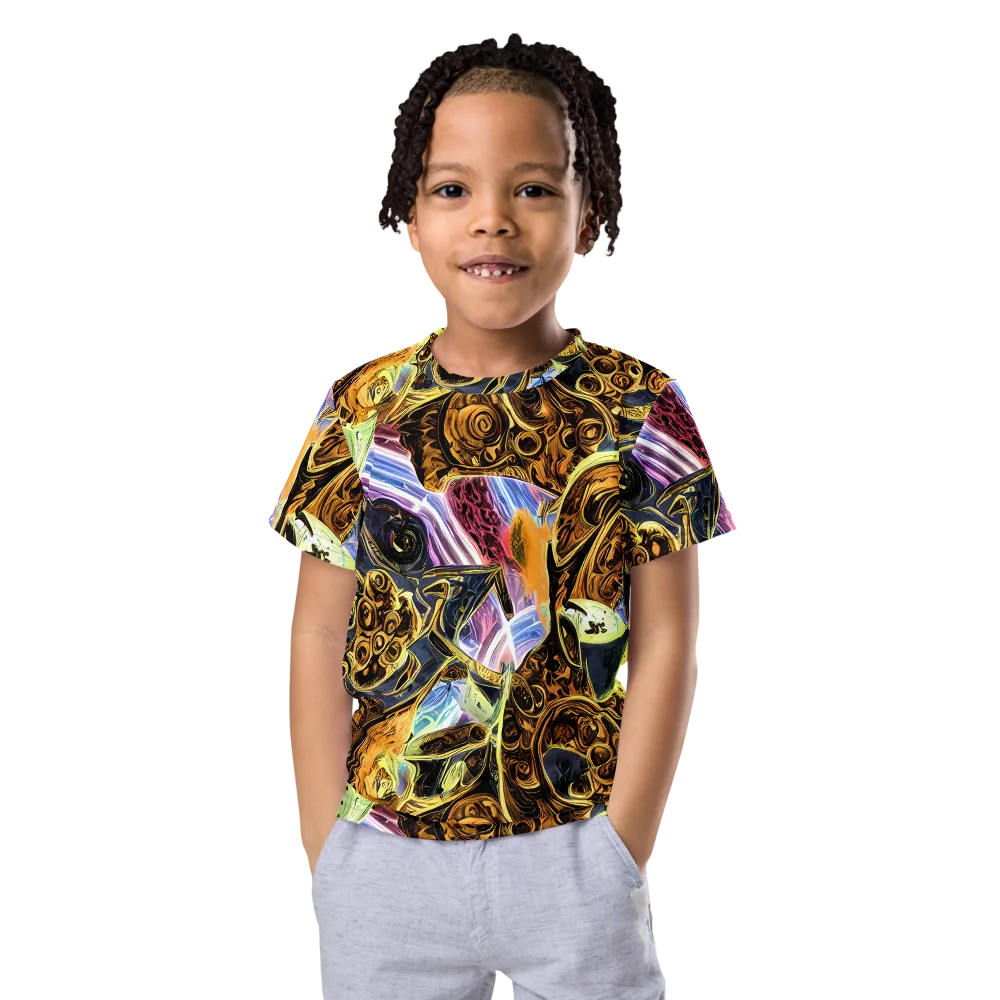 Aurum Rapture on Kids Crew Neck T-Shirt — Front