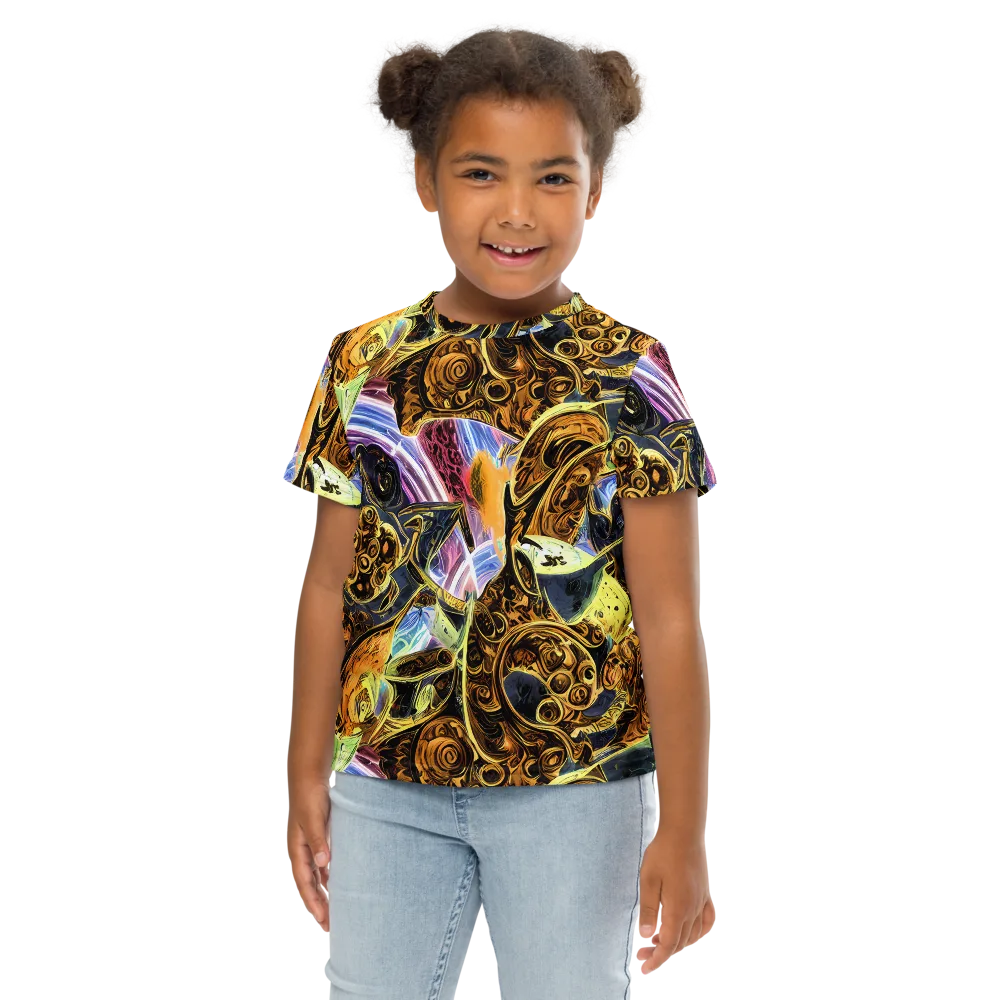 Aurum Rapture on Kids Crew Neck T-Shirt — Front