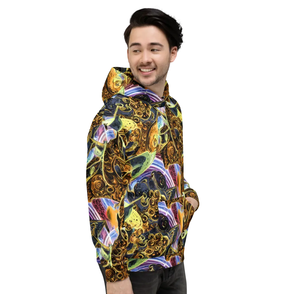 Aurum Rapture on Hoodie — Right