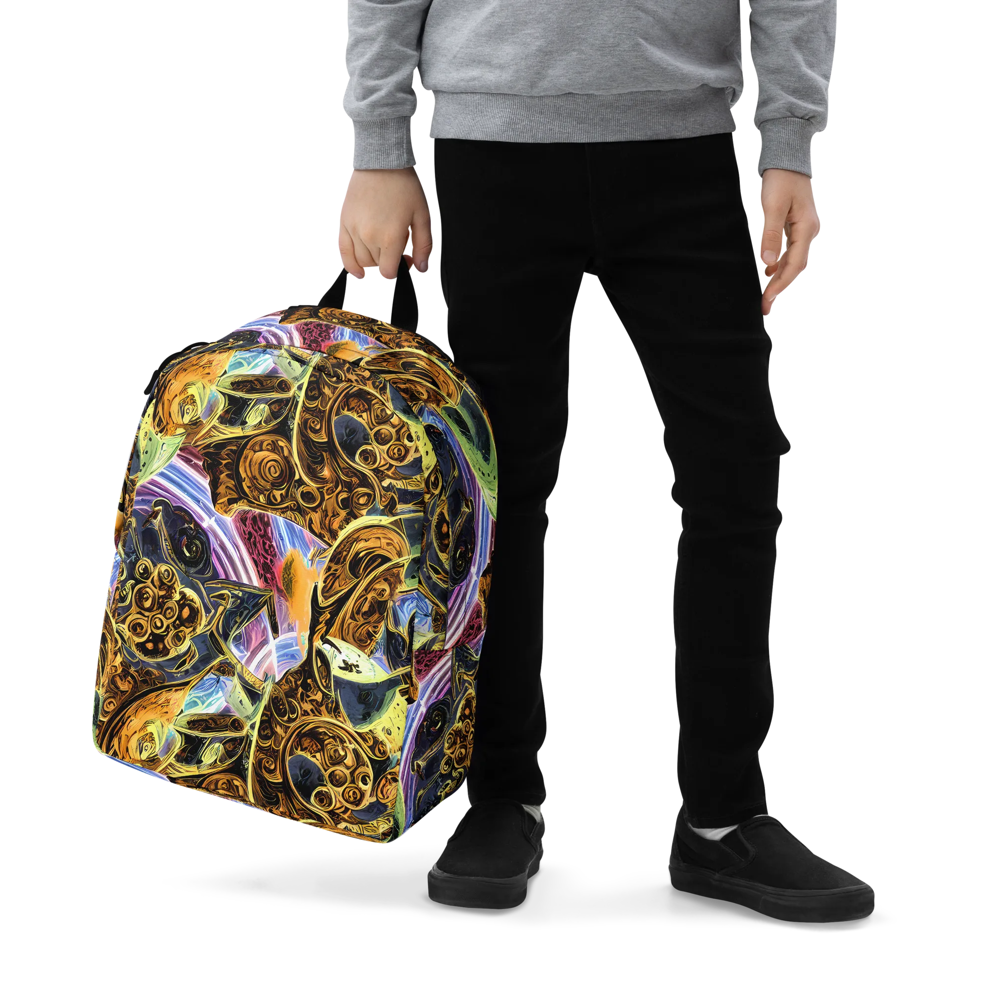 Aurum Rapture on Minimalist Backpack — Zoomed-in