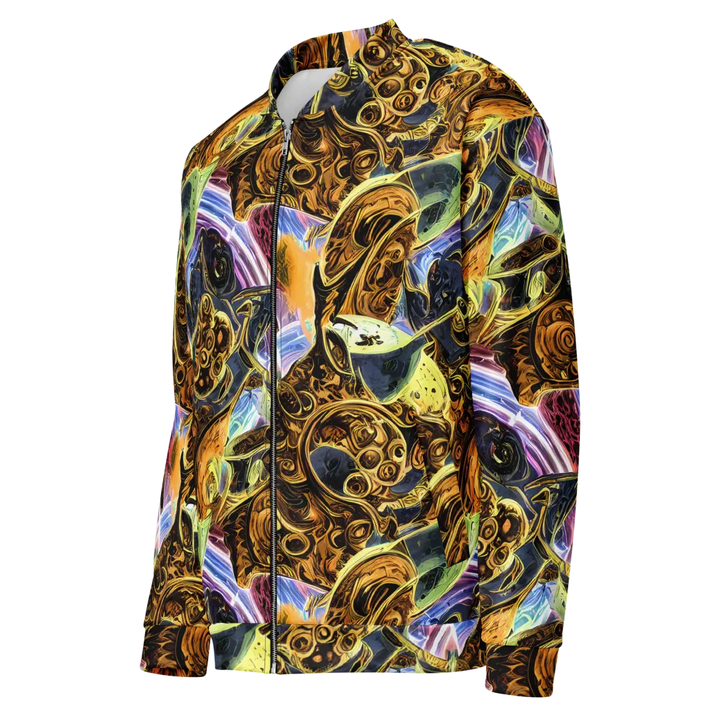 Aurum Rapture on Bomber Jacket — Left Front