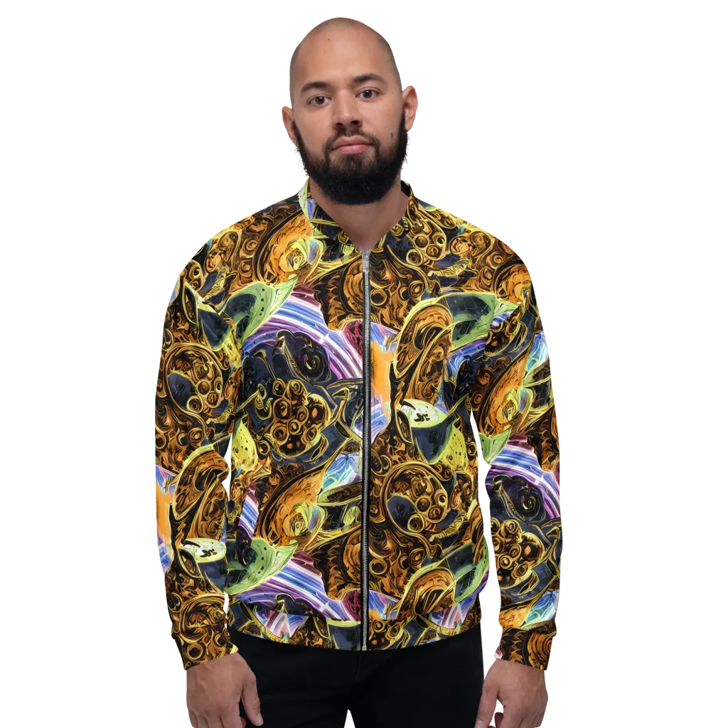 Aurum Rapture on Bomber Jacket — Front