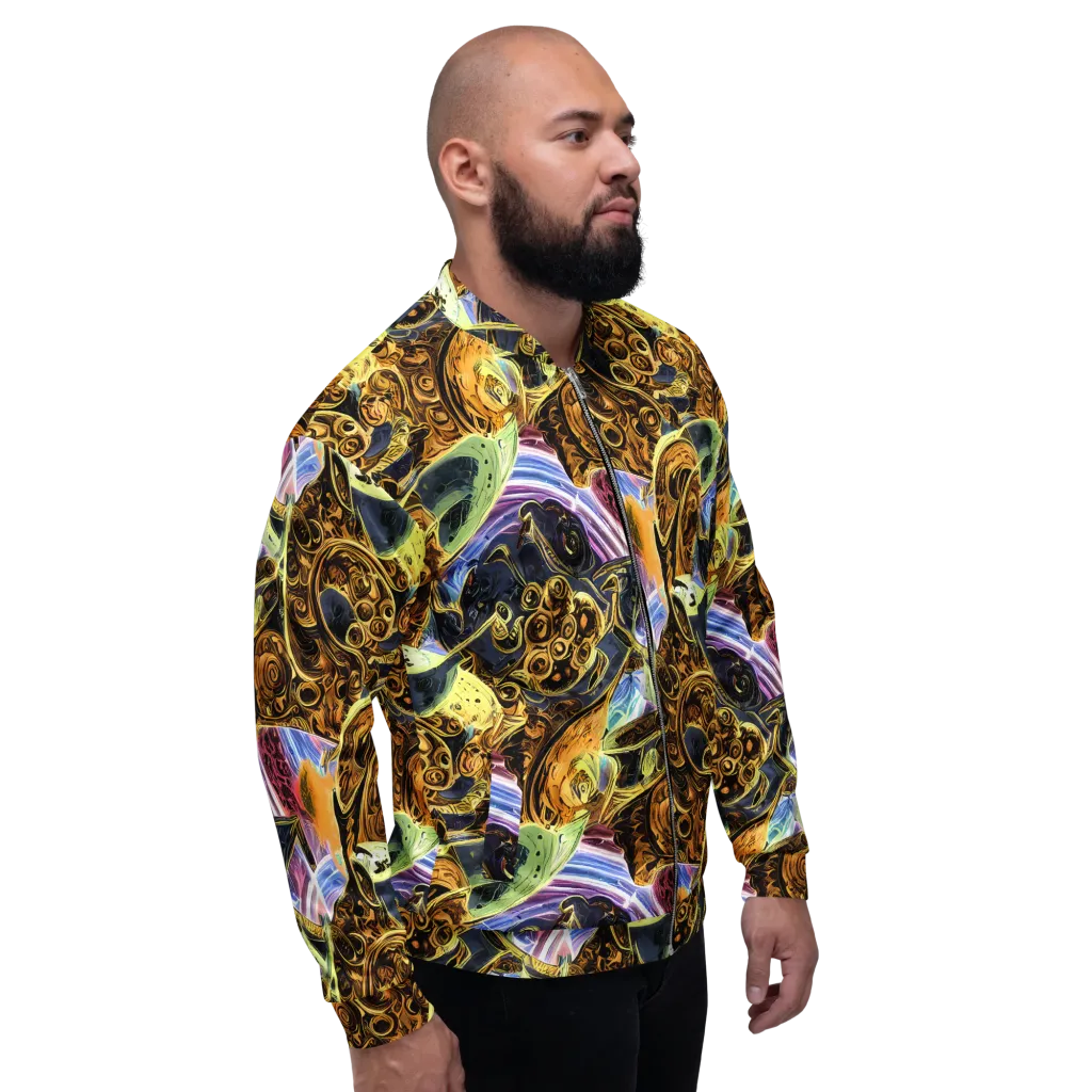 Aurum Rapture on Bomber Jacket — Right