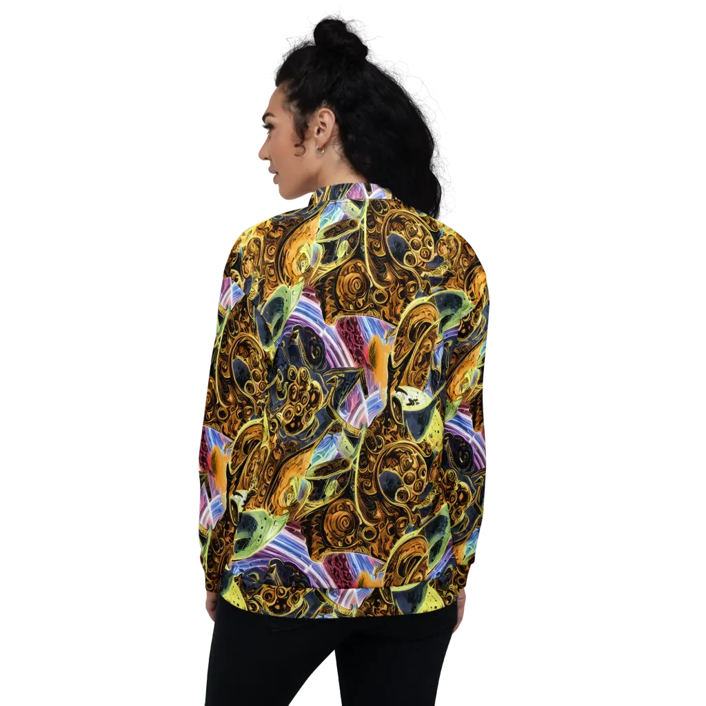 Aurum Rapture on Bomber Jacket — Back