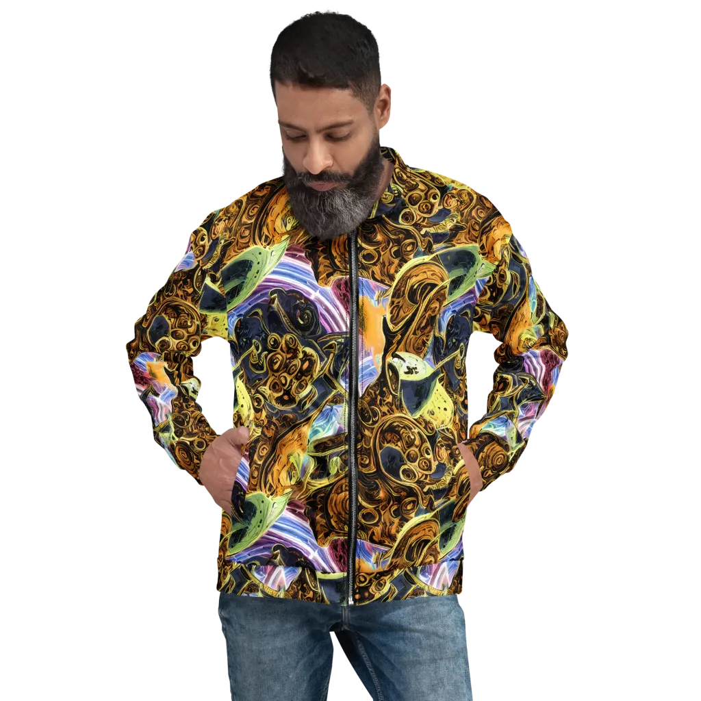 Aurum Rapture on Bomber Jacket — Front