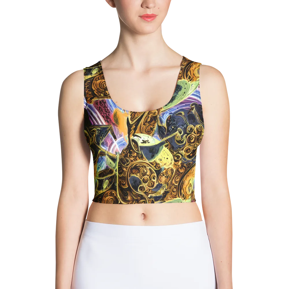 Aurum Rapture on Crop Top — Front