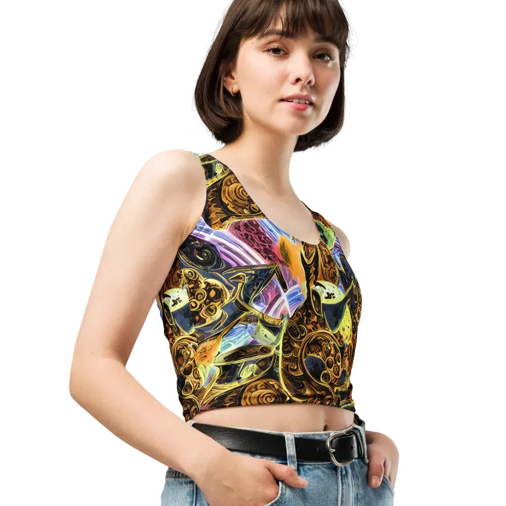 Aurum Rapture on Crop Top — Right Front