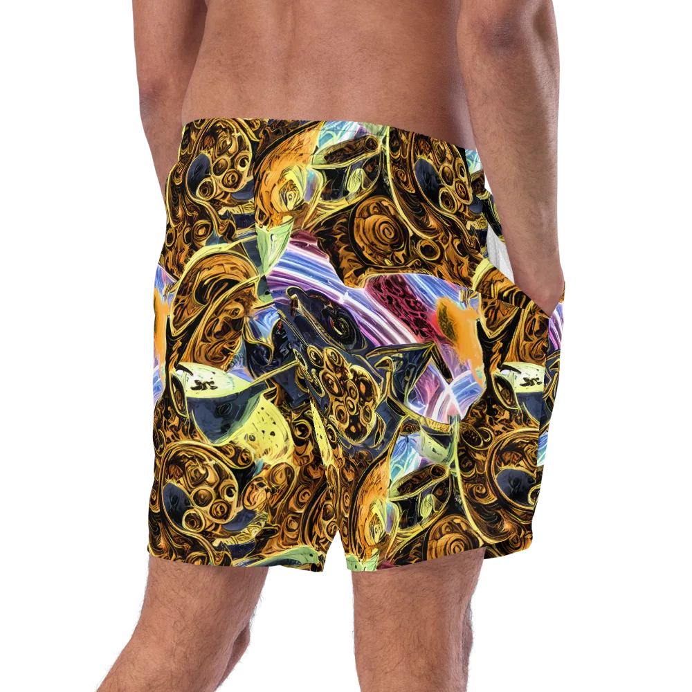 Aurum Rapture on Swim Trunks — Right Back
