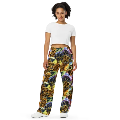 Aurum Rapture on a Wide-Leg Pants