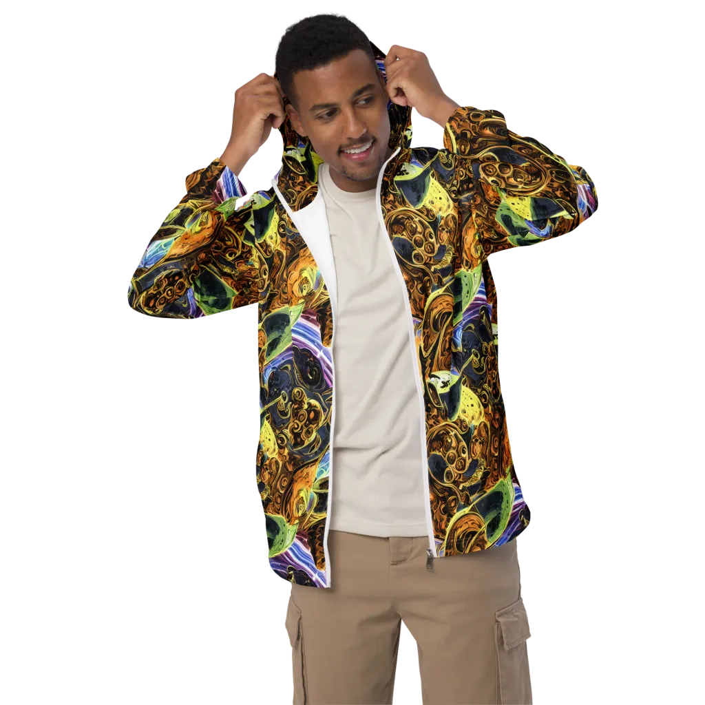 Aurum Rapture on Men's Windbreaker — Front