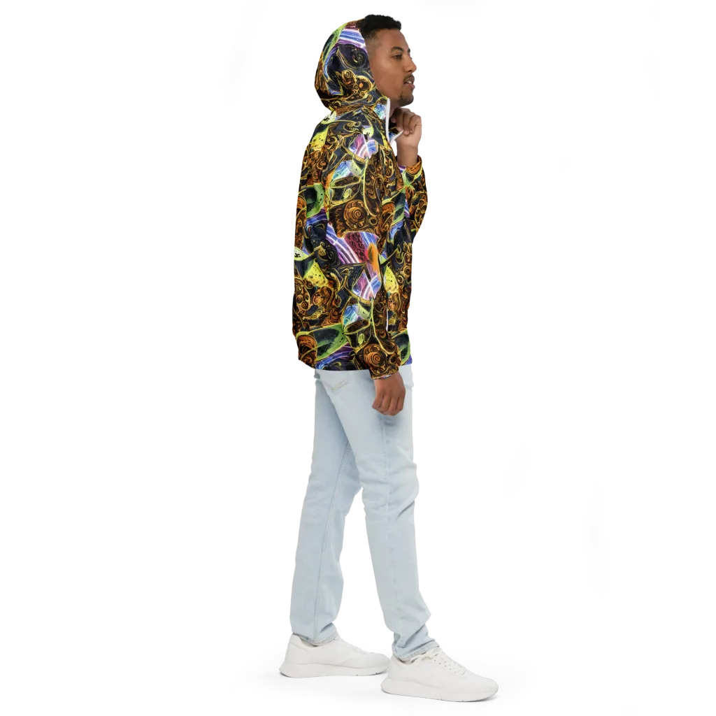 Aurum Rapture on Men's Windbreaker — Right