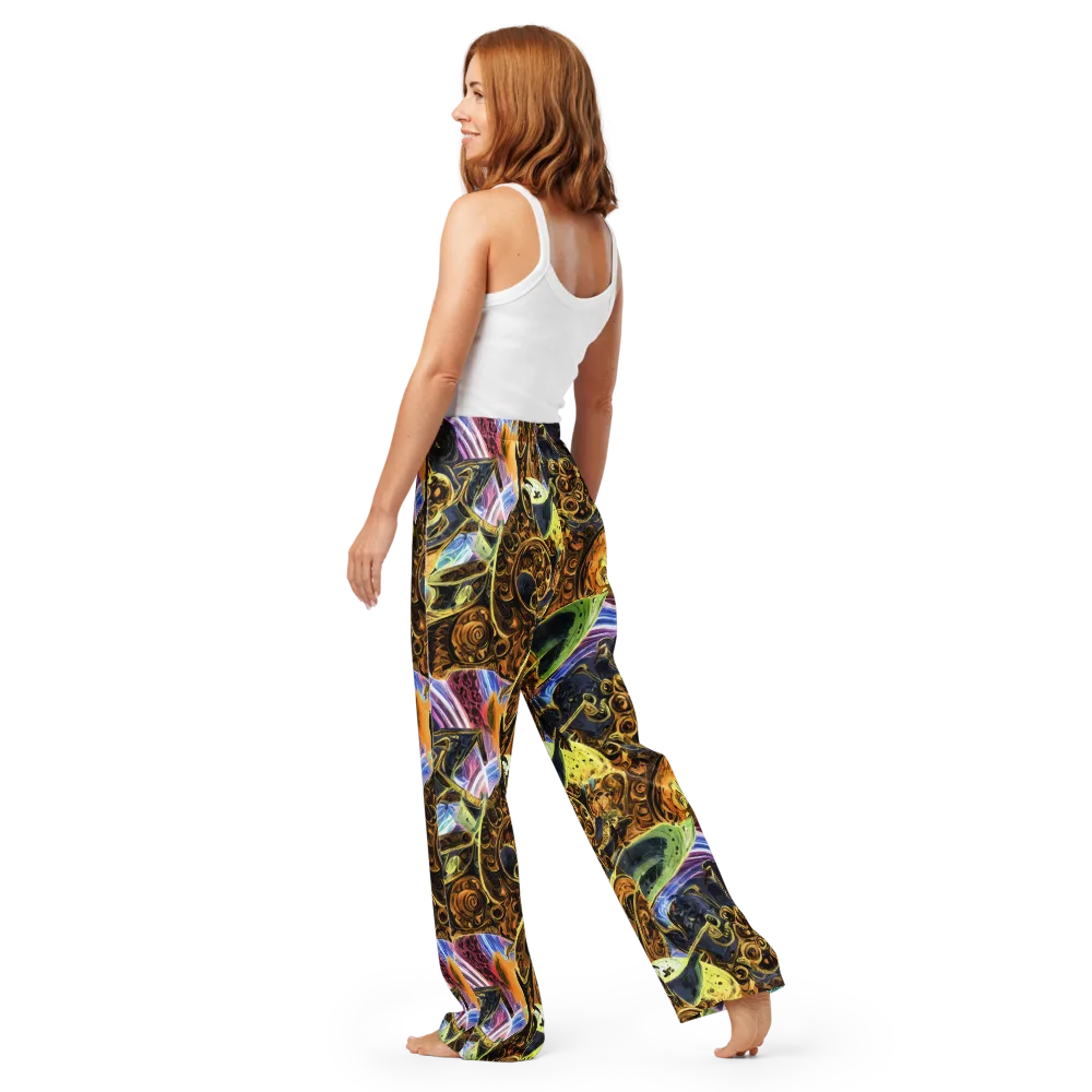 Aurum Rapture on Women's Pajama Pants — Back