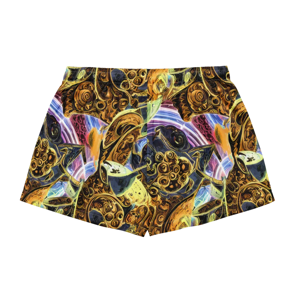 Aurum Rapture on Women's Pajama Shorts — Back