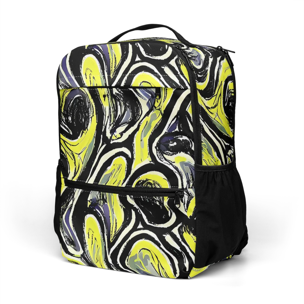 Blacklight Ribbons on Utility Backpack — Left Front