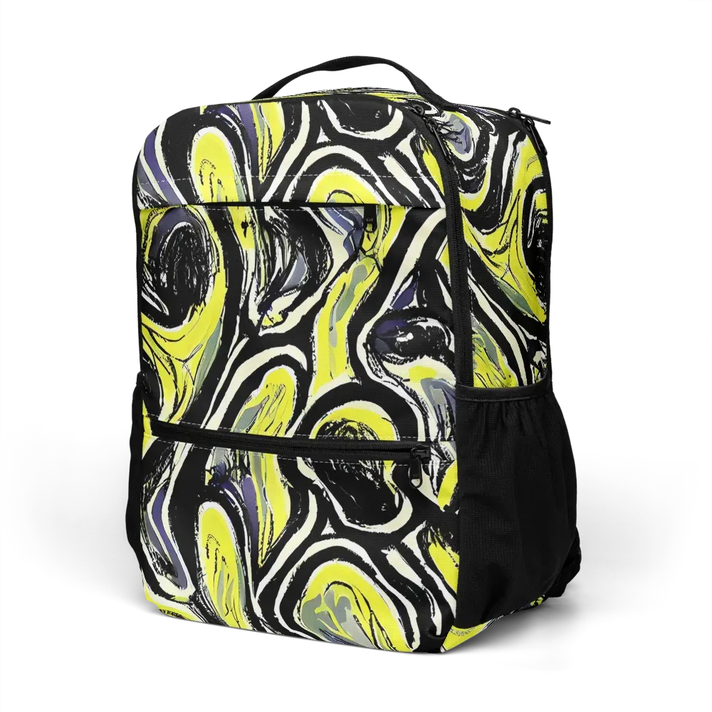 Blacklight Ribbons on Utility Backpack — Left Front