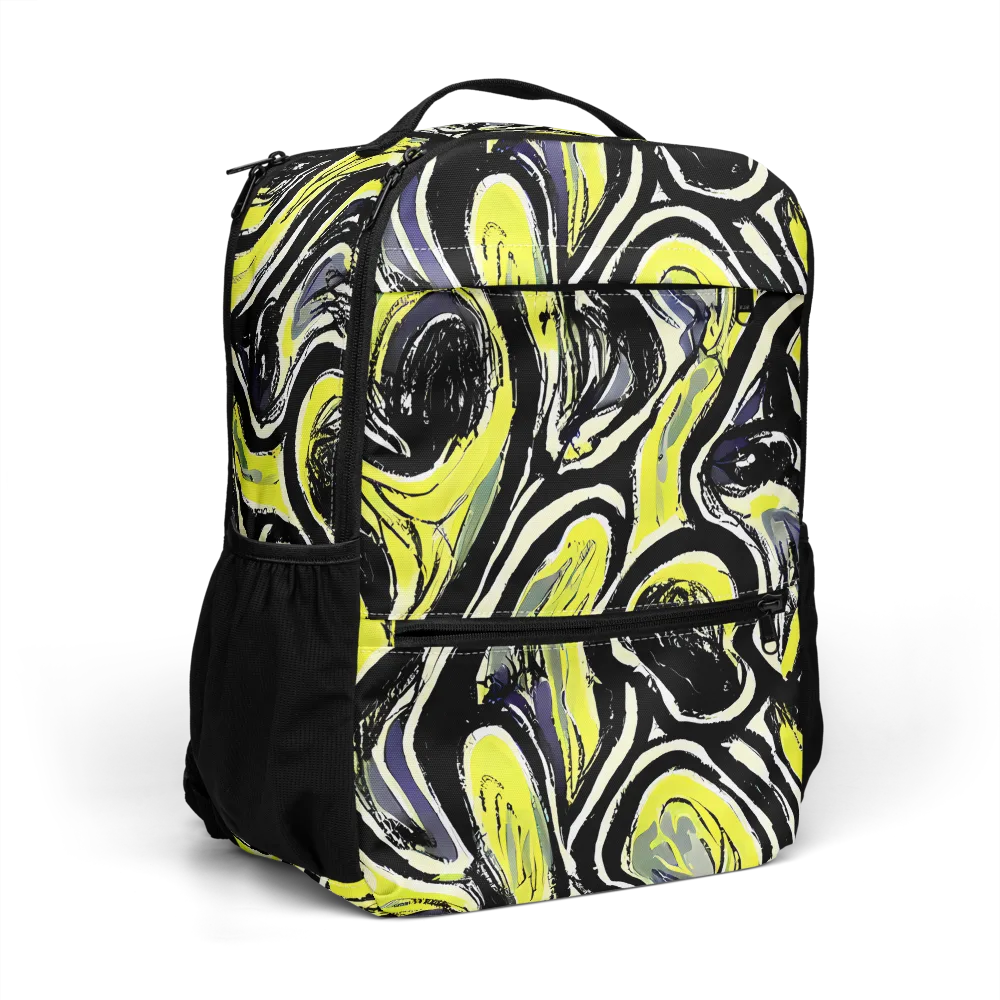 Blacklight Ribbons on Utility Backpack — Right Front