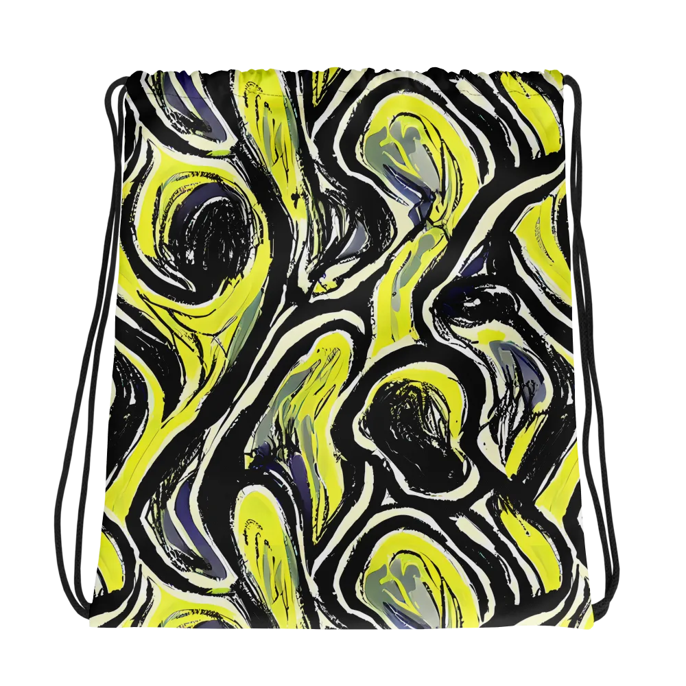 Blacklight Ribbons on Drawstring Bag — Photo