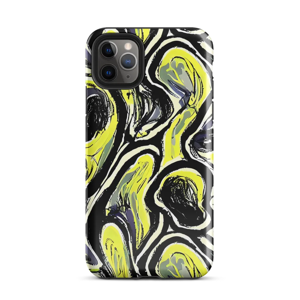 Blacklight Ribbons on Tough Case for iPhone® — Front