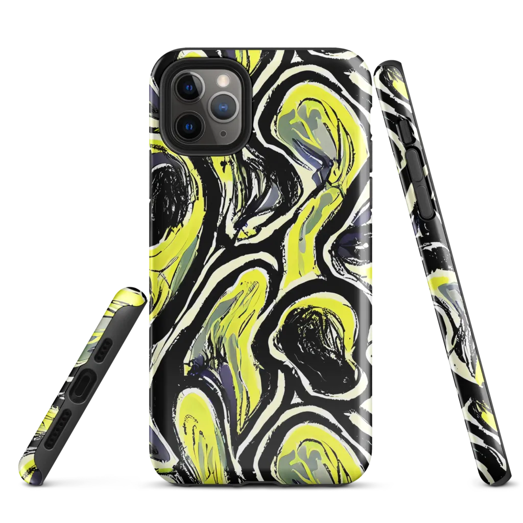 Blacklight Ribbons on Tough Case for iPhone® — Front