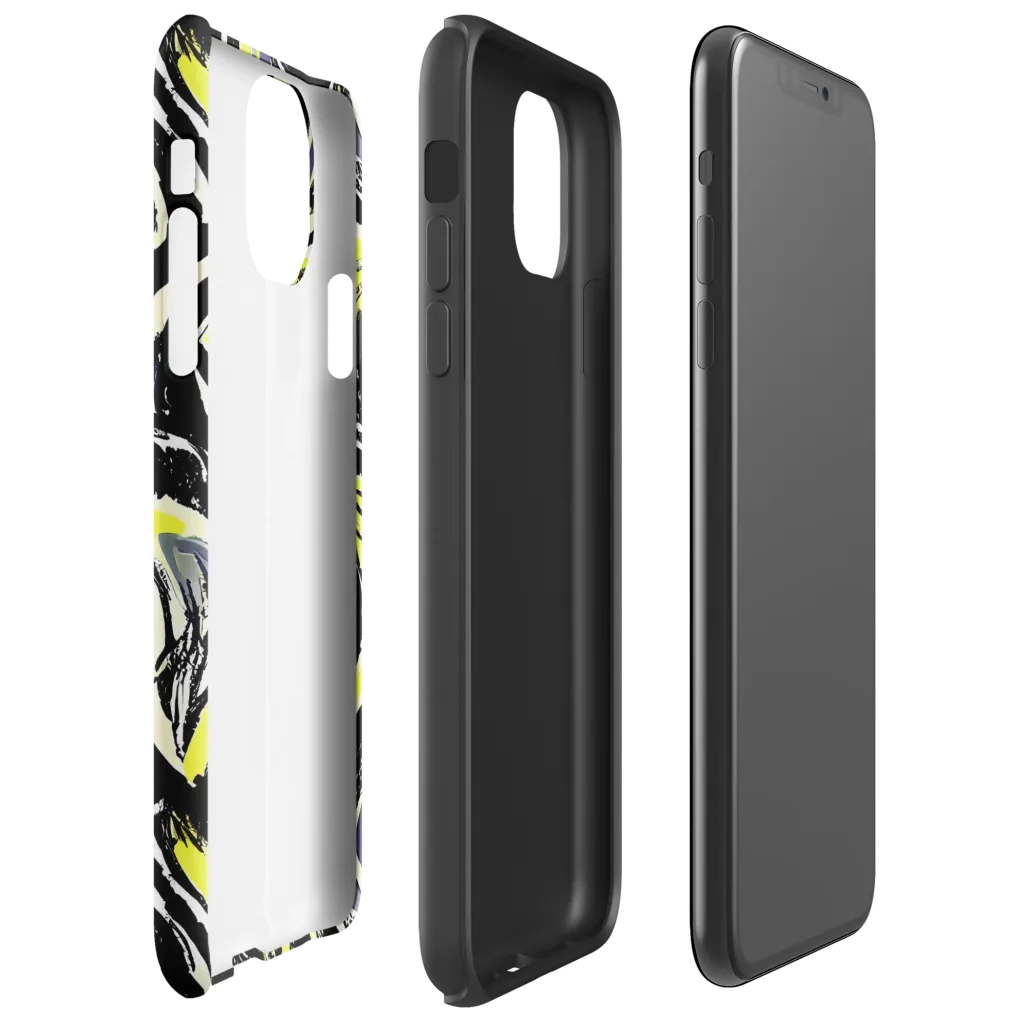 Blacklight Ribbons on Tough Case for iPhone® — Right