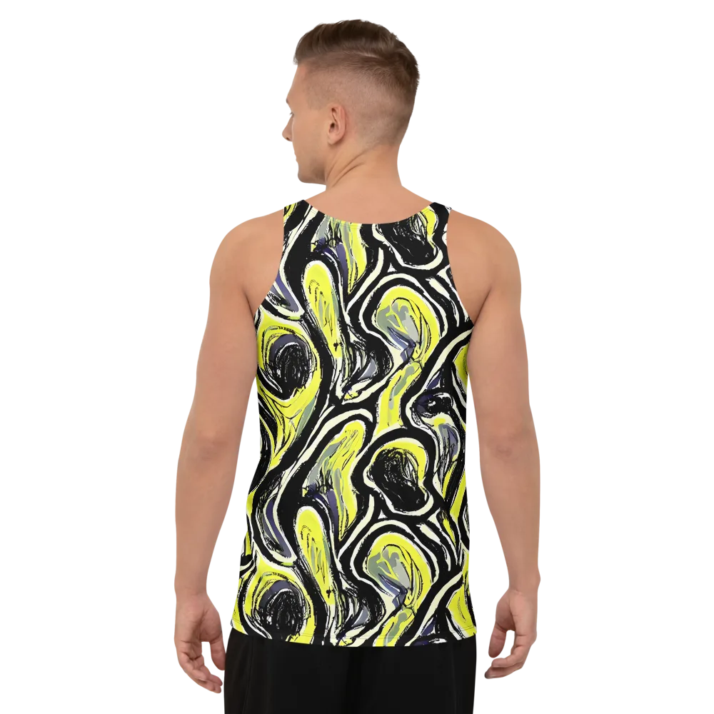 Blacklight Ribbons on Men's Tank Top — Back