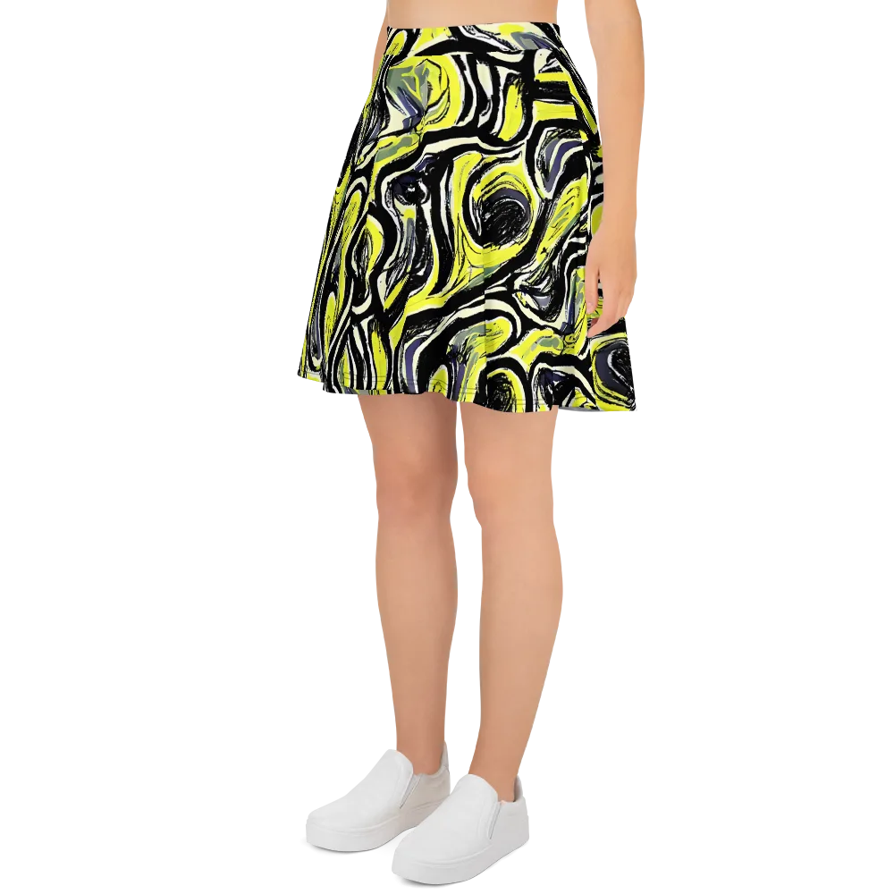 Blacklight Ribbons on Skater Skirt — Left