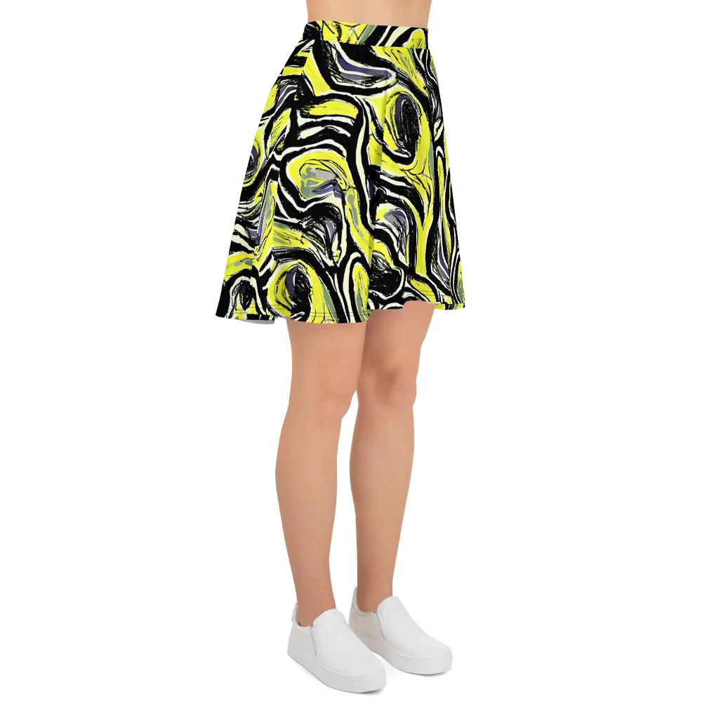 Blacklight Ribbons on Skater Skirt — Right