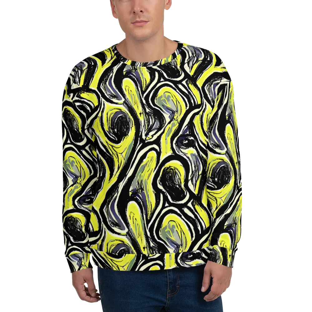 Blacklight Ribbons on Sweatshirt — Front