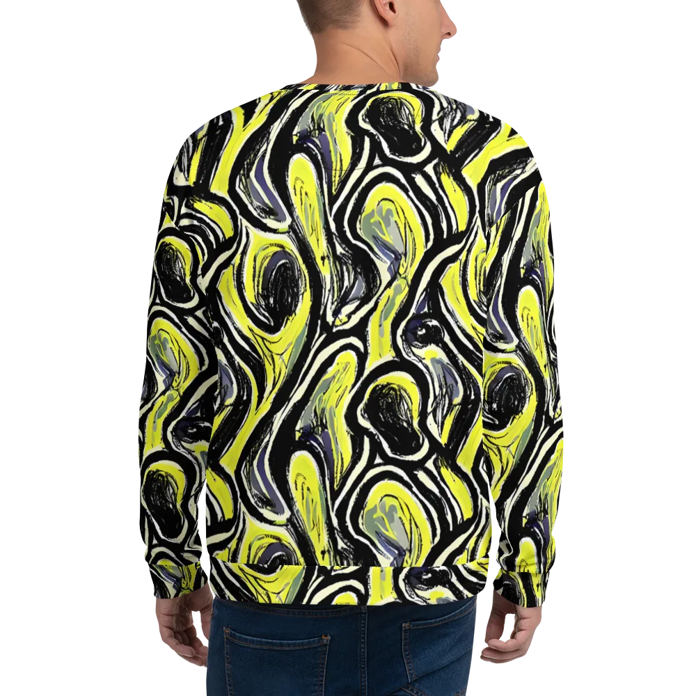 Blacklight Ribbons on Sweatshirt — Back