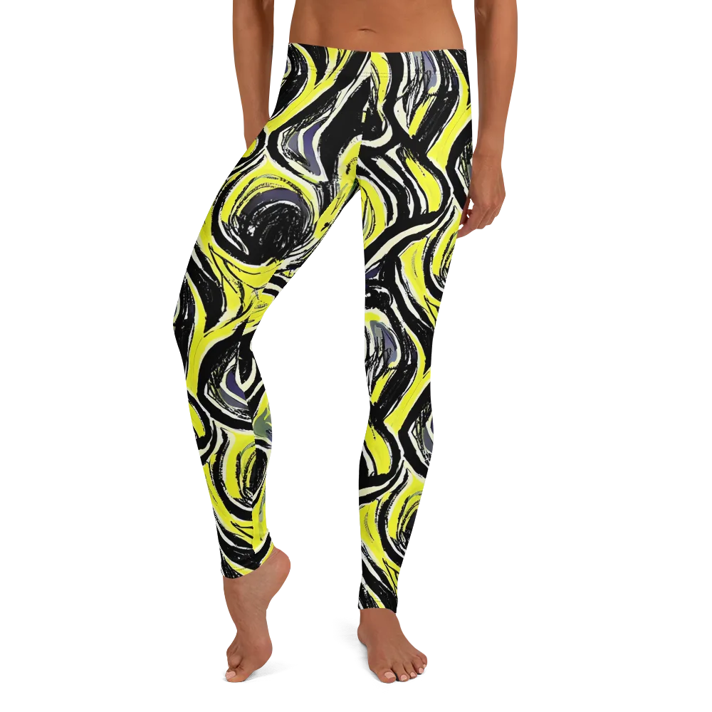 Blacklight Ribbons on Leggings — Front