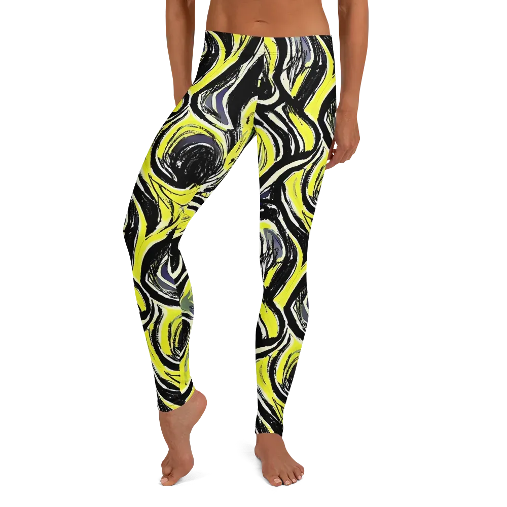 Blacklight Ribbons on Leggings — Front