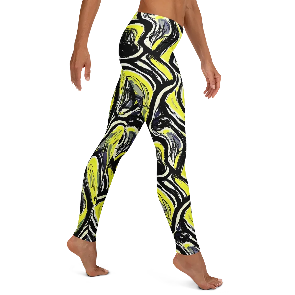 Blacklight Ribbons on Leggings — Right