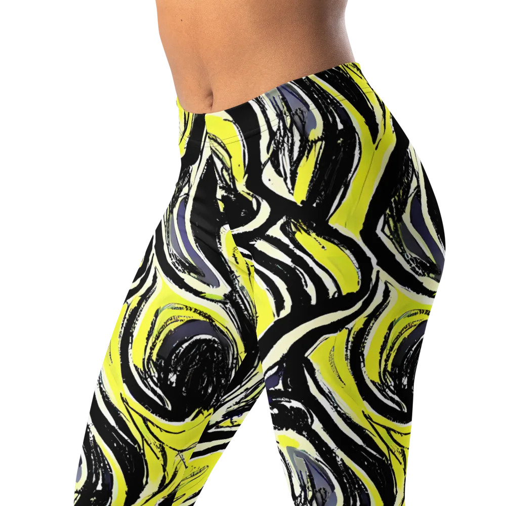 Blacklight Ribbons on Leggings — Left Front