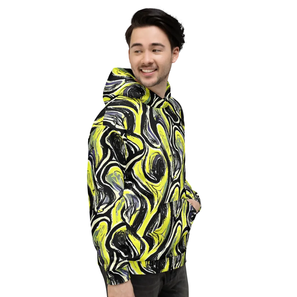 Blacklight Ribbons on Hoodie — Right