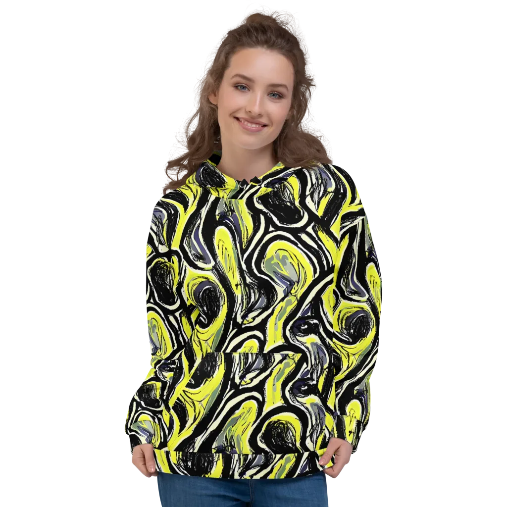 Blacklight Ribbons on Hoodie — Front