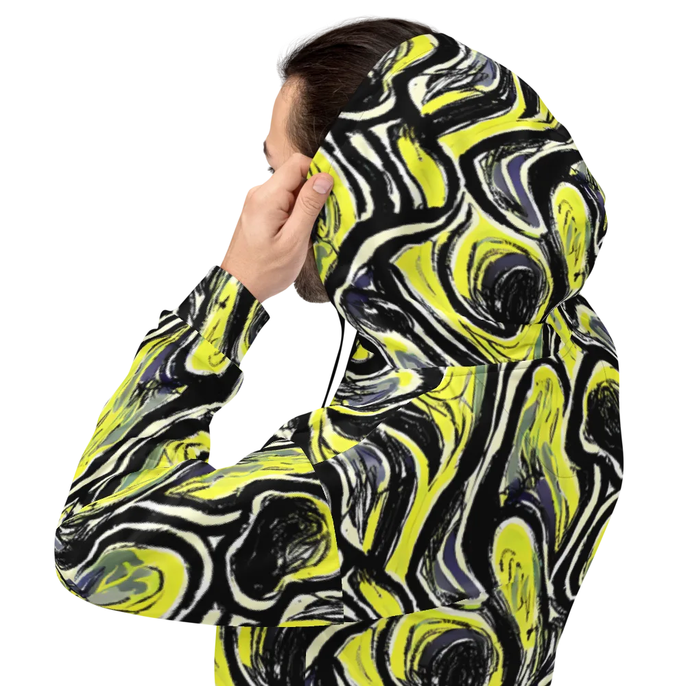 Blacklight Ribbons on Hoodie — Back